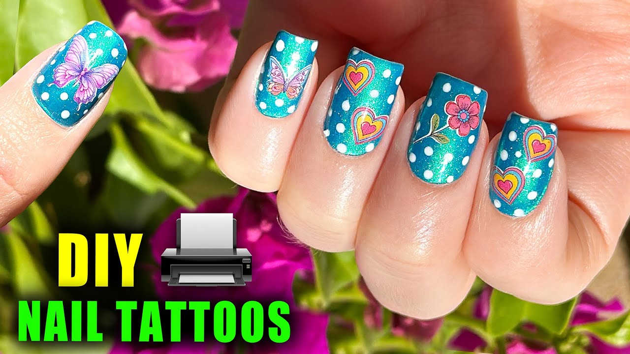 HOW TO MAKE NAIL DECALS USING WATERSLIDE PAPER & SISER JULIET || Lucykiins