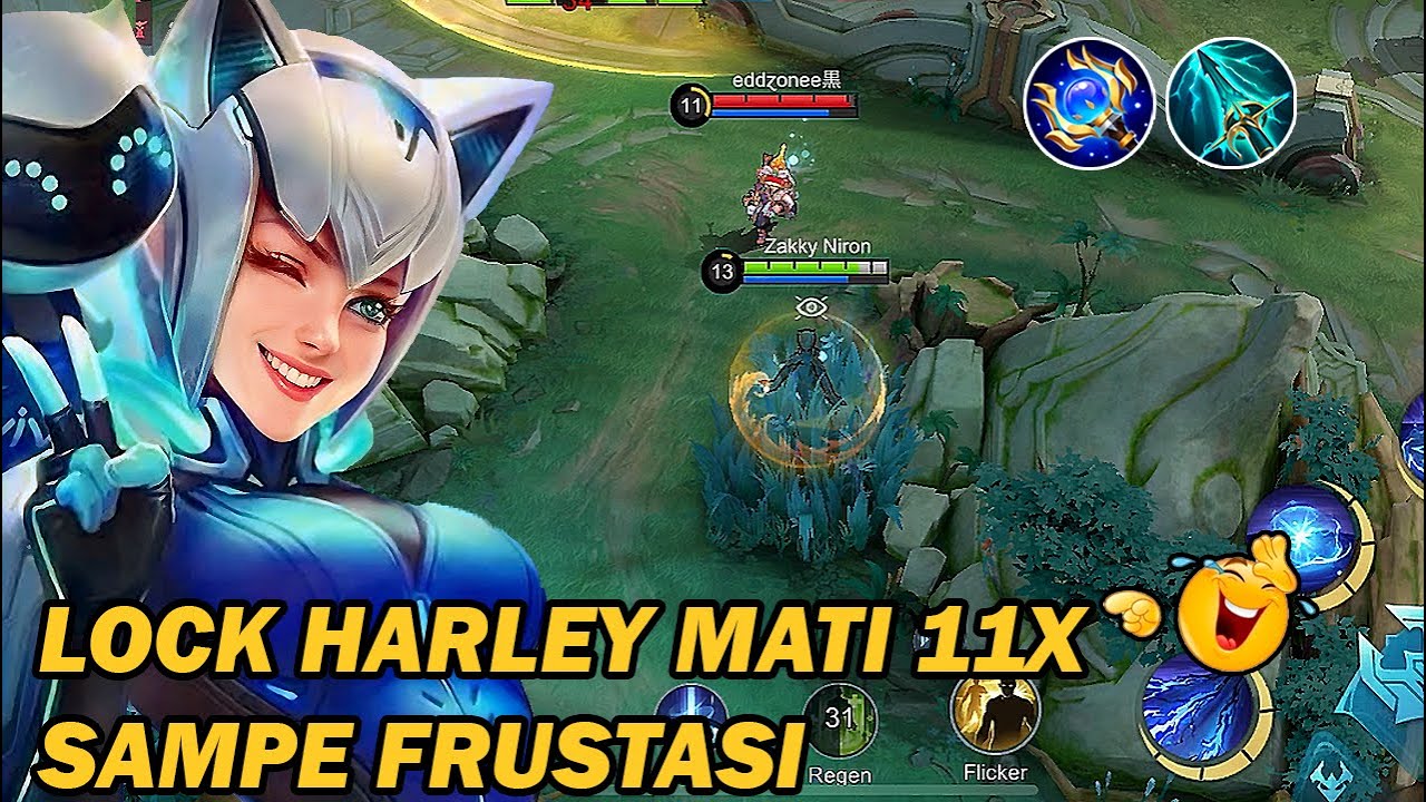 EUDORA MODE SEMAK!! LOCK HARLEY SI PALING JAGO SAMPE KESAL‼️- MLBB