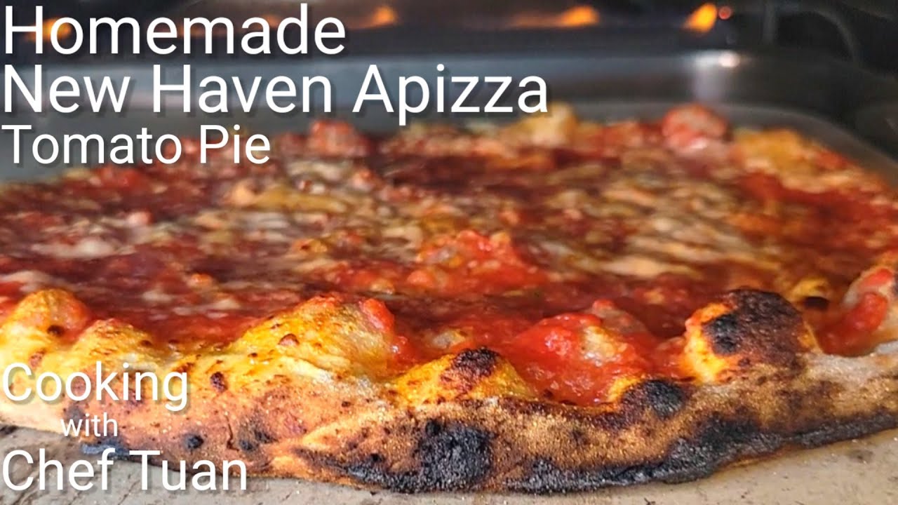 New Haven Apizza | Ooni Koda 16 | Томатный пирог | Домашнего приготовления | Метод автолиза теста...