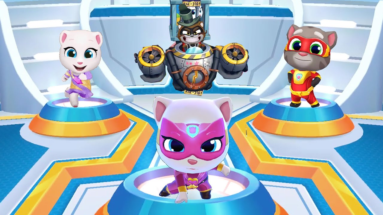 Talking Tom Gold Run vs Talking Tom Hero Dash New Version - Angela - Tom - Android,iOS Update