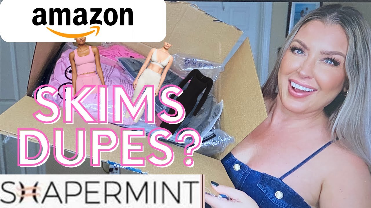 AMAZON SKIMS DUPES |  Best Shapewear for Dresses  | MID/ PLUS SIZE TRY ON HAUL | HOTMESS MOMMA VLOGS