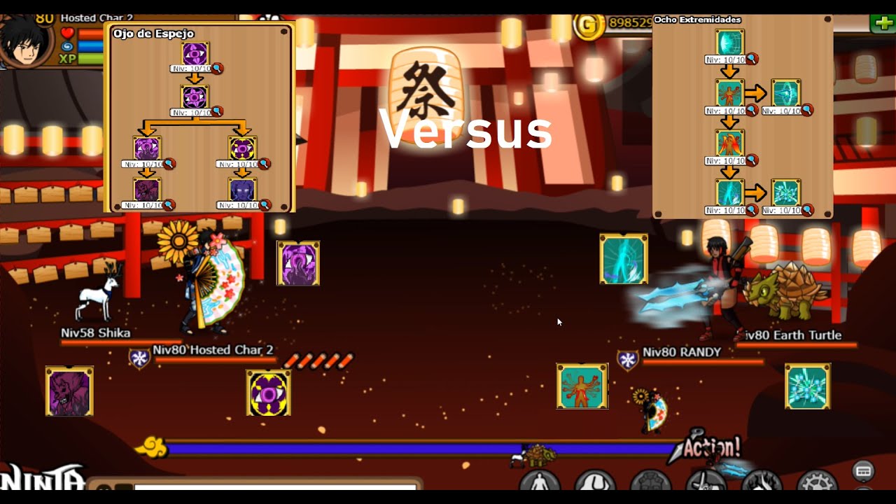 Ninja Saga Random PvP Fight #2 | Eye of Mirror vs Eight Extremities