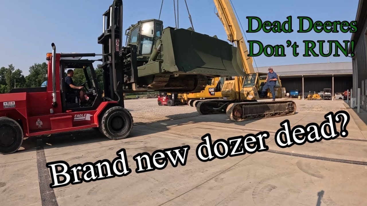 New unused Ex military 850J John Deere dozer is dead and does not run, but why?