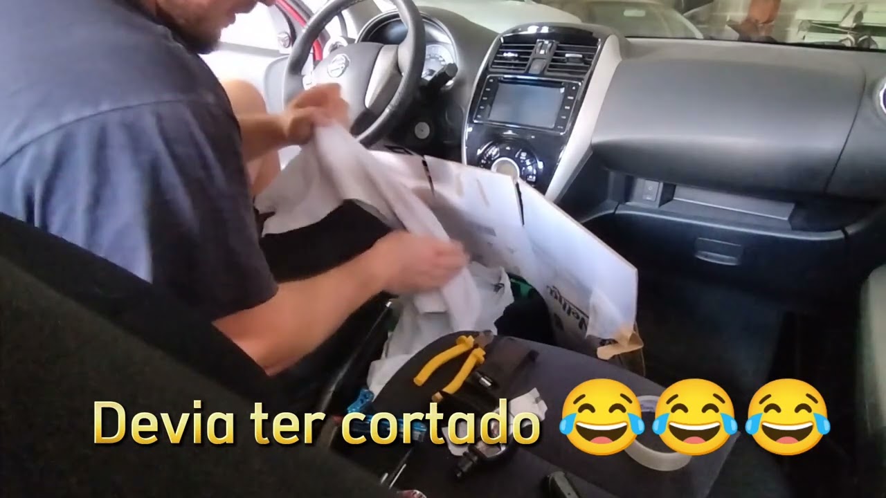 Troca de manopla de c&acirc;mbio Nissan March.