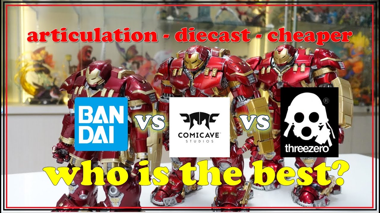 BAGUS MANA ?? COMPARE SHF vs COMICAVE vs THREEZERO HULKBUSTER - IRONMAN MK44
