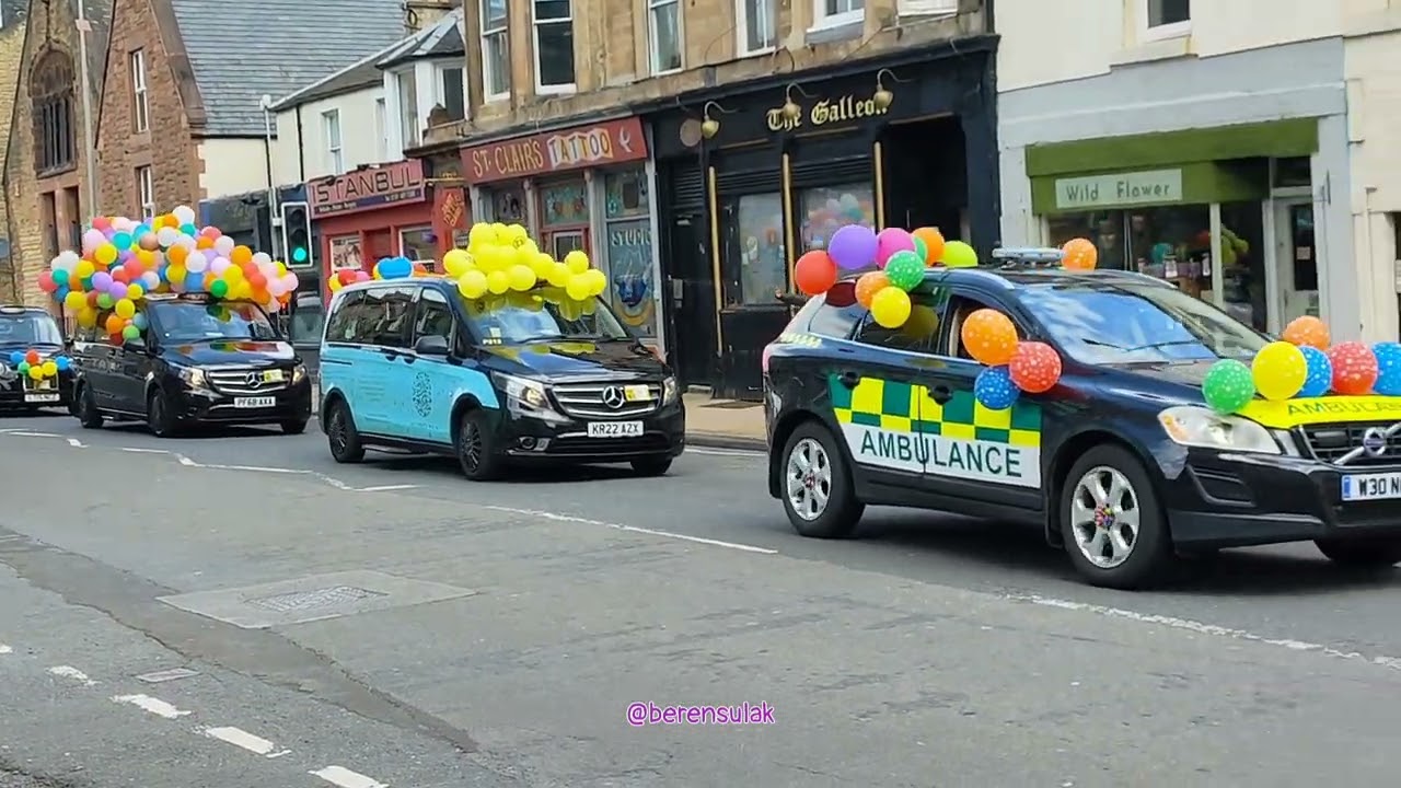 Edinburgh 77. Taxi Outing with Sick Children ❤️ 🎈