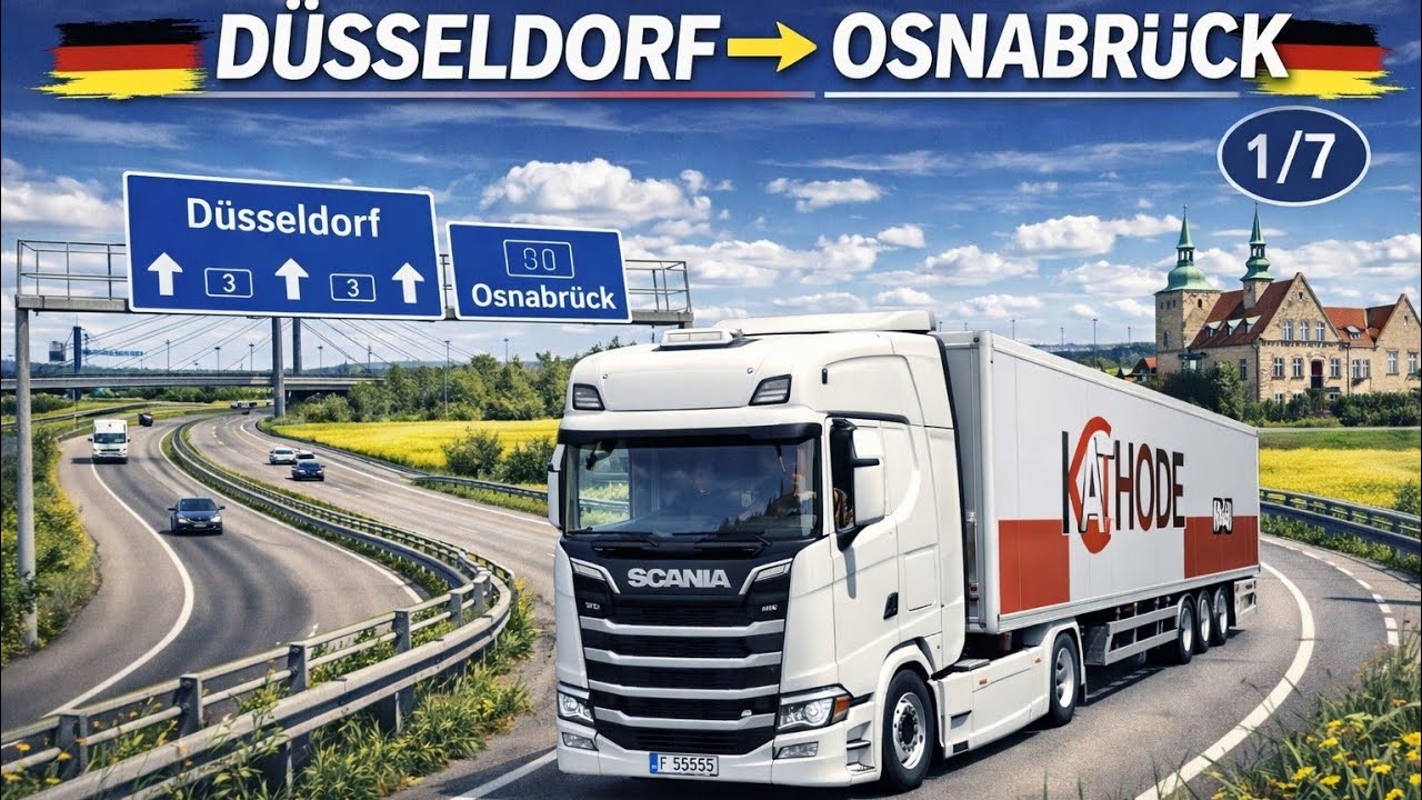 ETS2 Uncut | Düsseldorf → Kunda über Osnabrück | Tagfahrt | Scania S Highline | Teil 1/7
