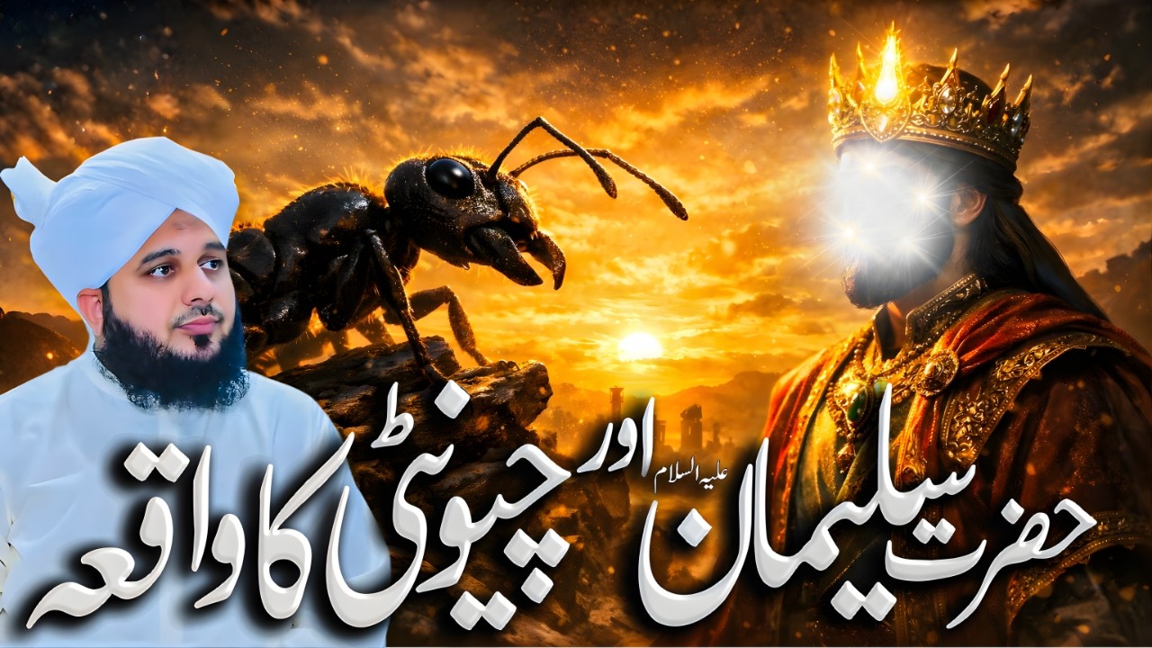 Hazrat Suleman Aur Chunti Ka Mukhtasar Waqia || Muhammad Ajmal Raza Qadri