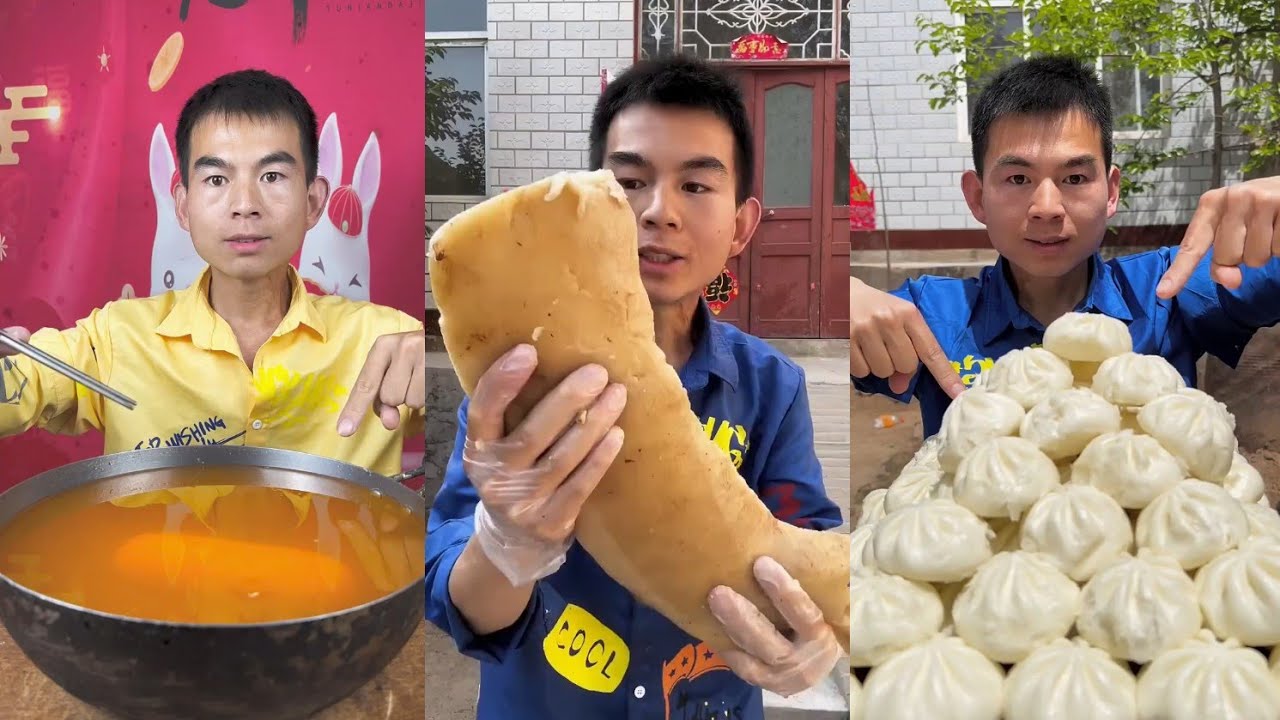 Mukbang Foodie Meat 🍖🥓 Pork Chicken 🍗 Noodles 🍜 with Chinese food #noodles #pork #eating #cooking 
