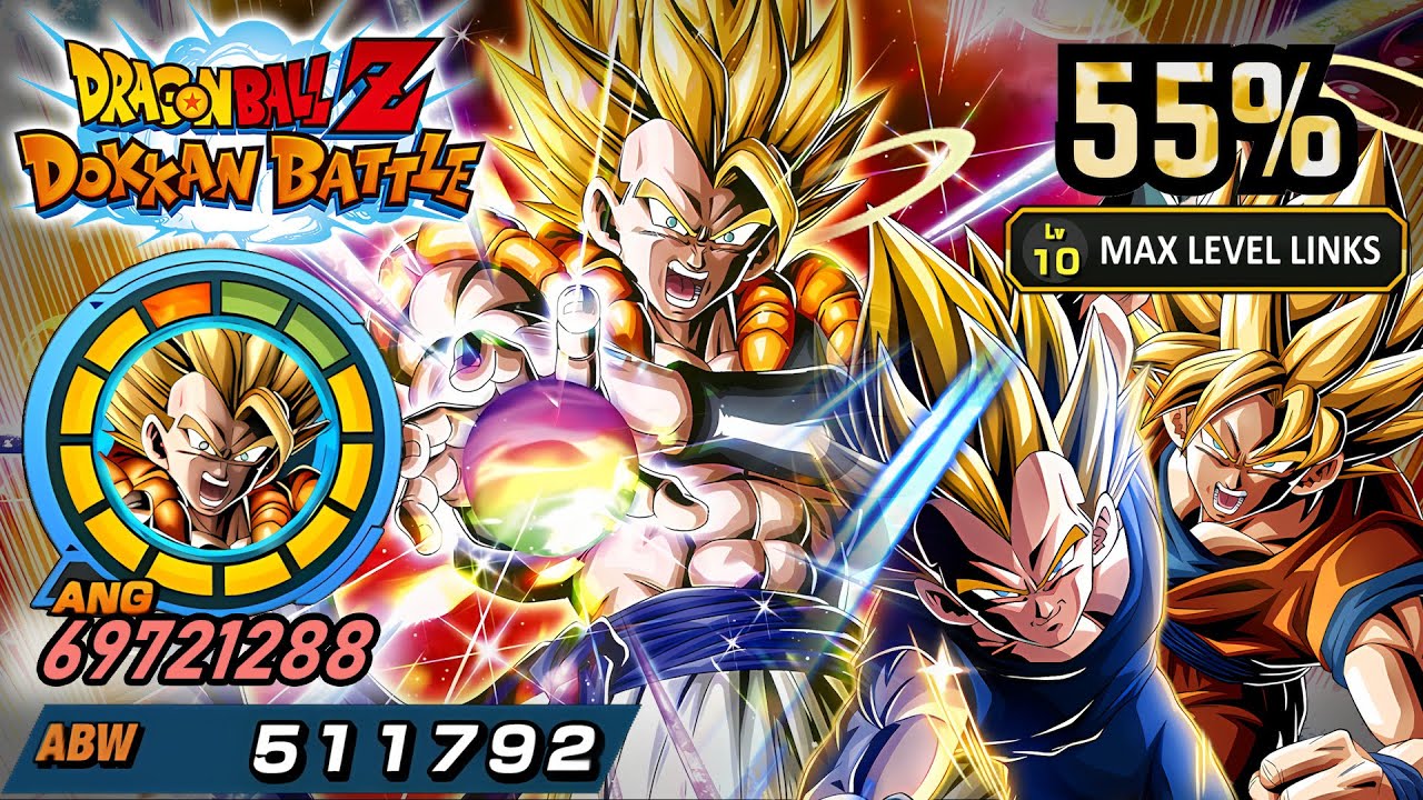 55% LR AGL SSJ Vegeta (Angel) + SSJ Goku (Angel) Showcase - DBZ: Dokkan Battle | 4K 60FPS