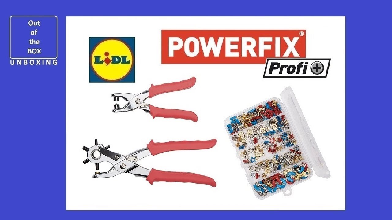Powerfix Profi + Punch Pliers Set UNBOXING (Lidl IAN 102835 200 Rivets)