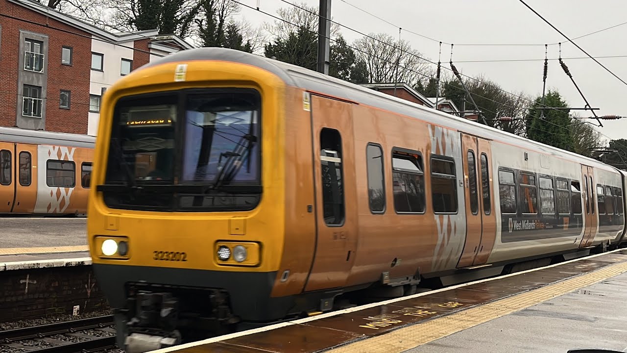 West Midlands Railway Class 323 EMU 323 202 Four Oaks to Lichfield City