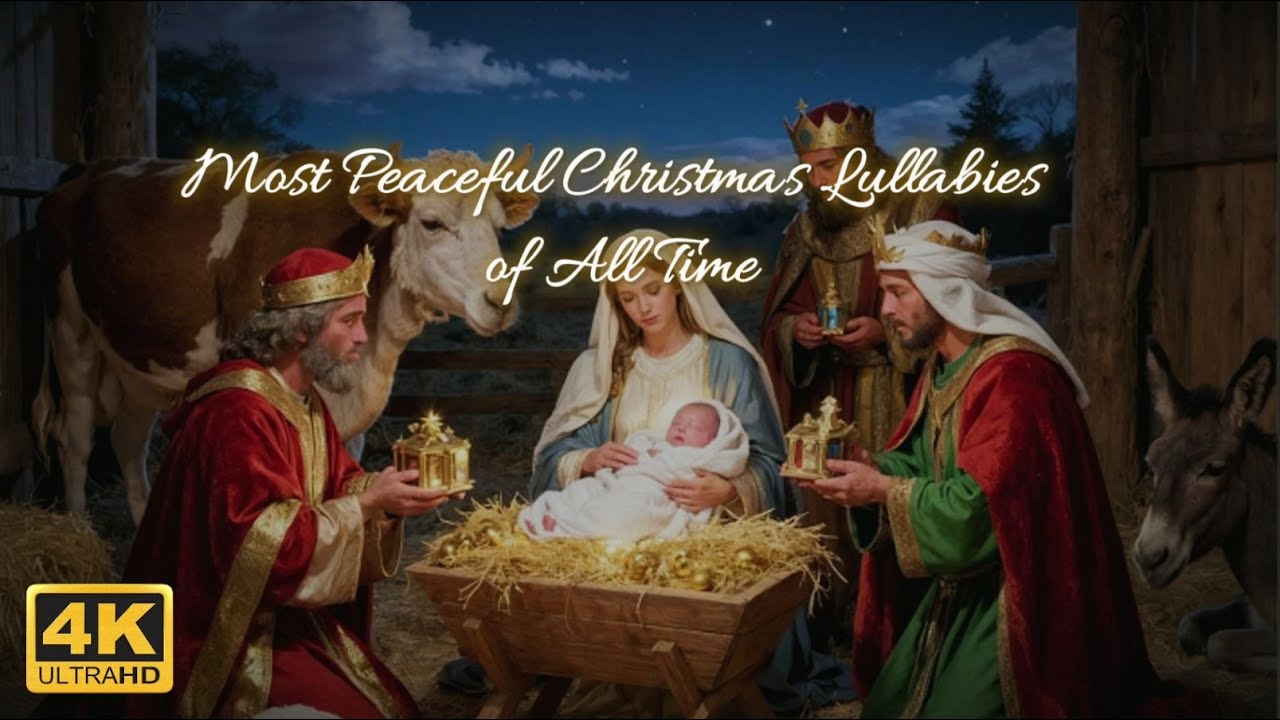Most Peaceful Christmas Lullabies of All Time | Night Music for Deep Baby Sleep