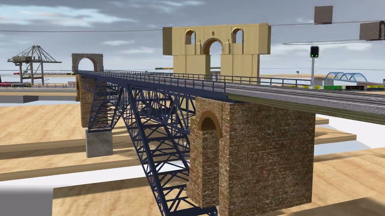 Bietschtal brug; Modelado en Blender.