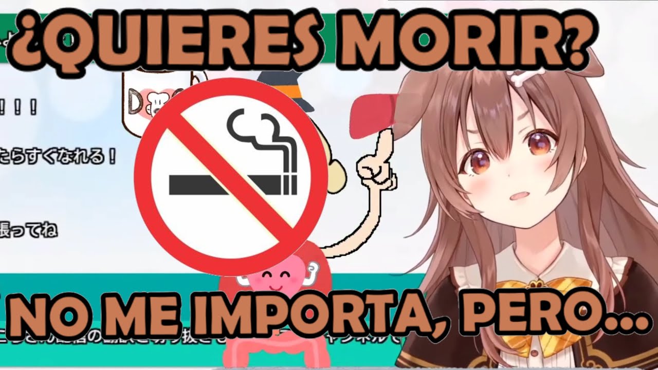 [Sub Esp] Korone TSUNDERE ayuda a un FAN a DEJAR de FUMAR ❌🚬❌ [Hololive]