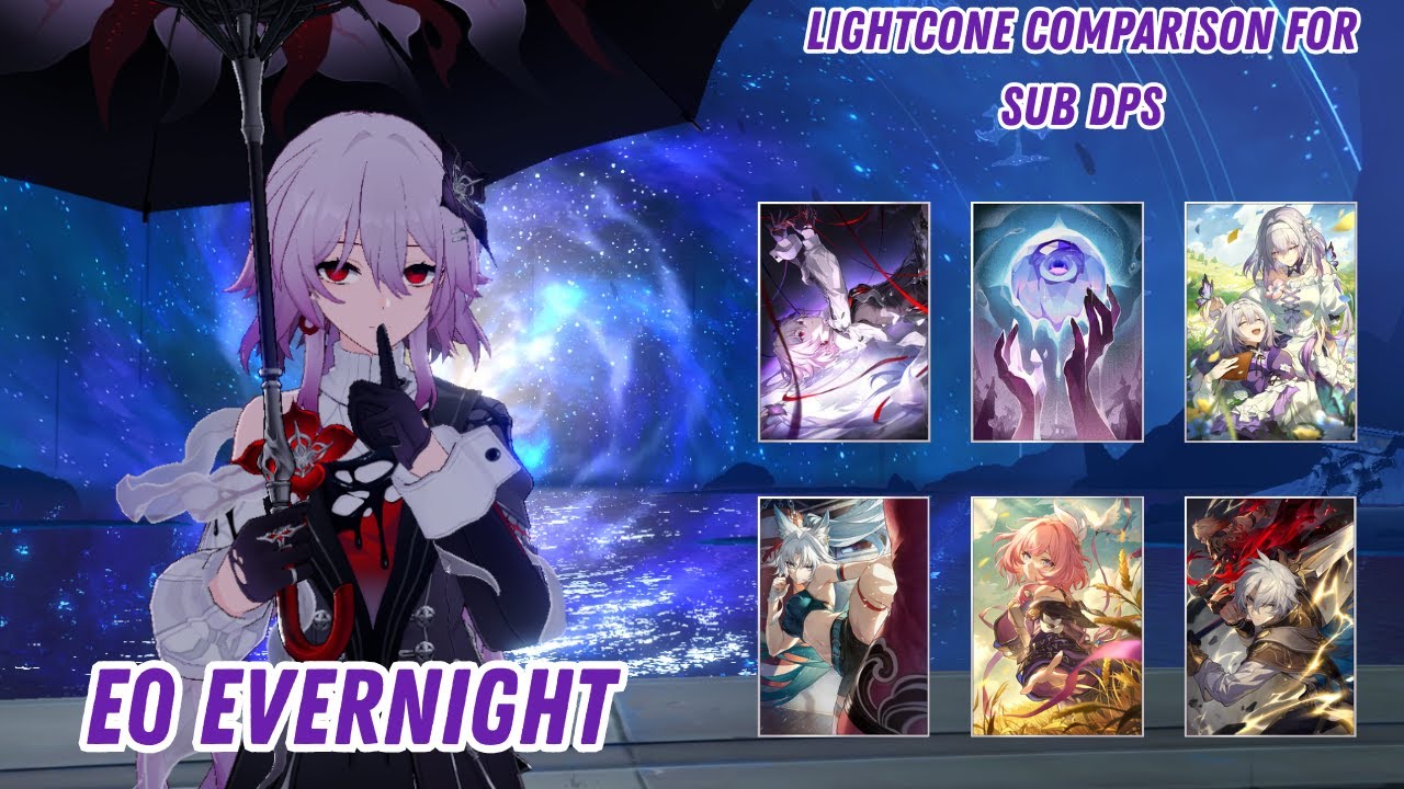 Evernight E0 Lightcone Comparison SIGN LC vs BP LC vs F2P | Memory Of Chaos 3.6 | #evernight