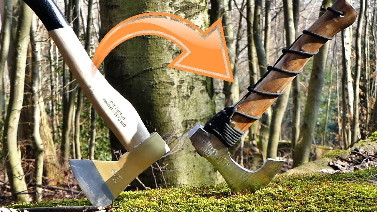 Von 10€ Baumarkt Axt zum Wikinger Beil