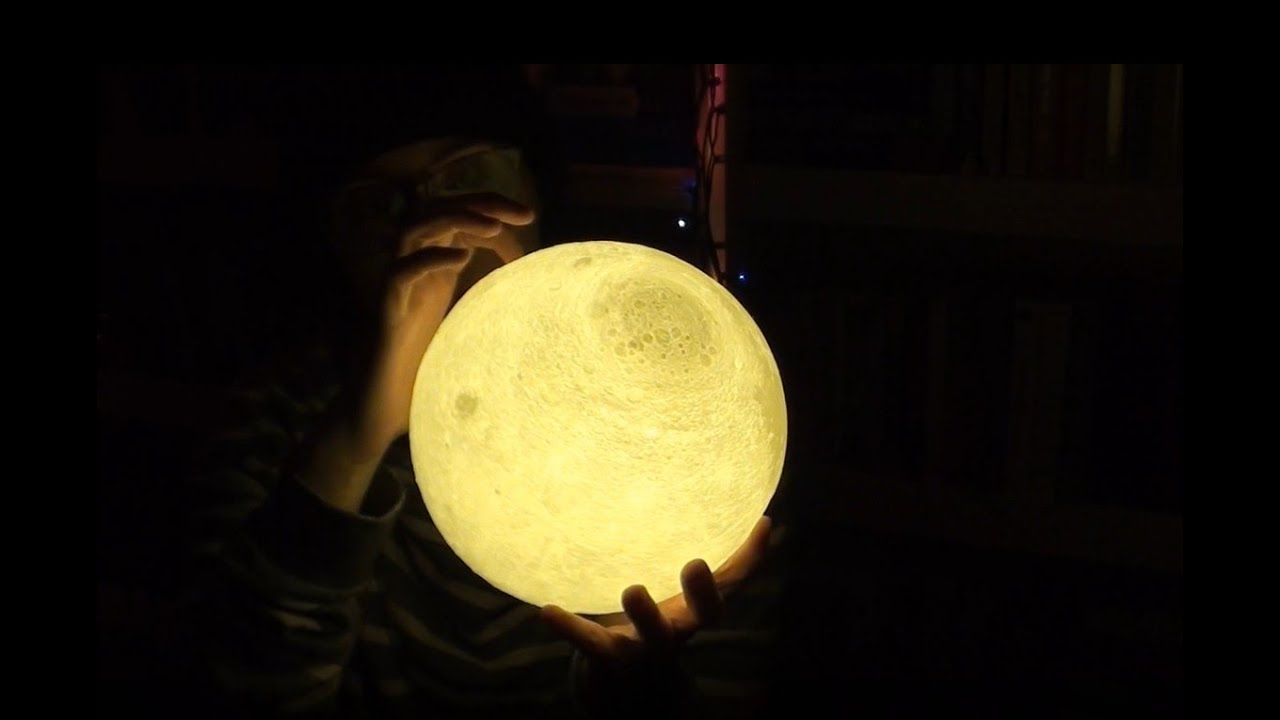 Moon Lamp ASMR || No talking (Gentle Tapping, Scratching, & Hand Brushing)