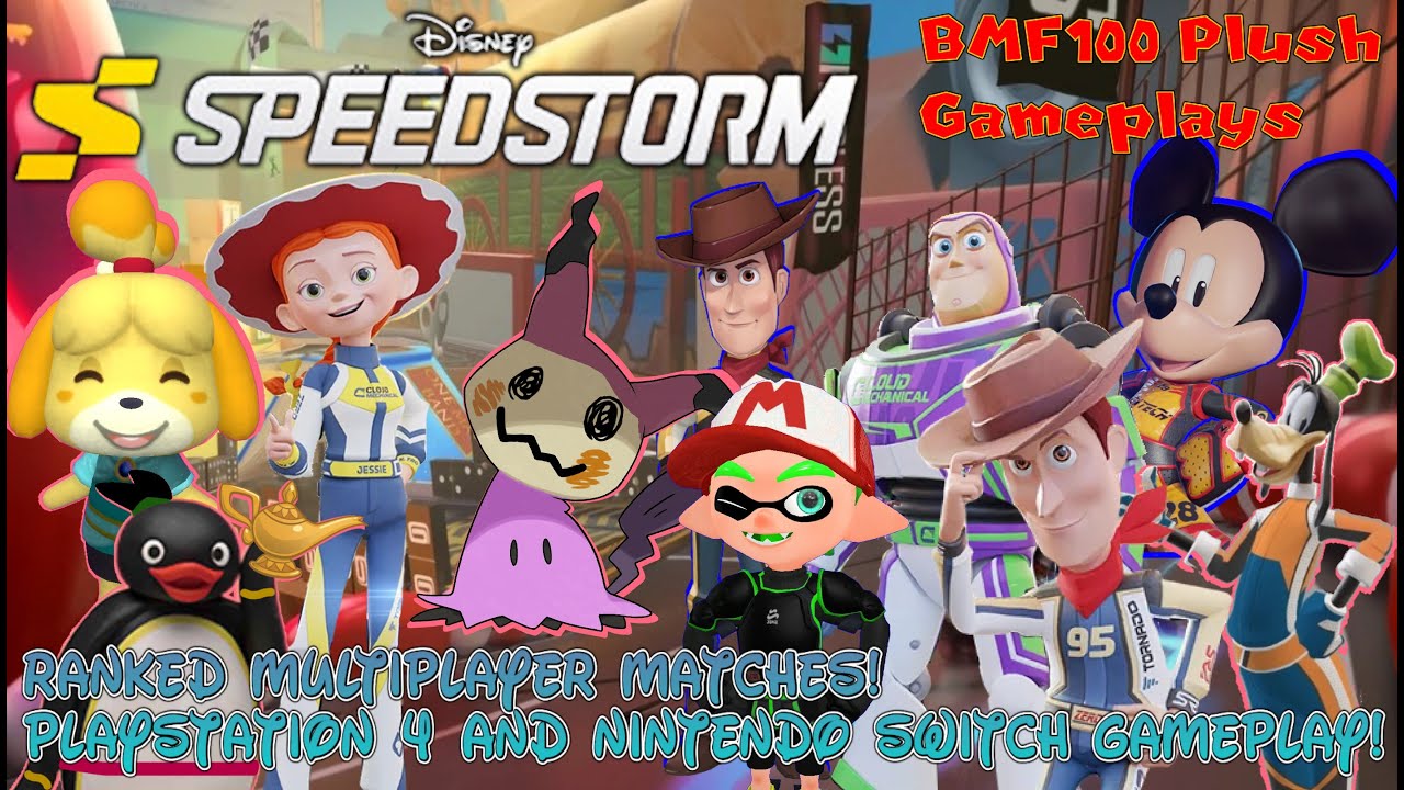 BMF100 Plush Gameplays: Disney Speedstorm Ranked Multiplayer Characters Match Gameplay!