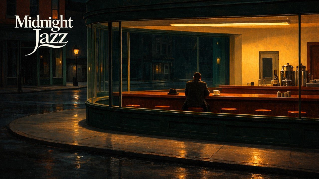 Late Night Diner Glow | 2 Hours of 1940s–1950s Jazz for Focus & Unwind