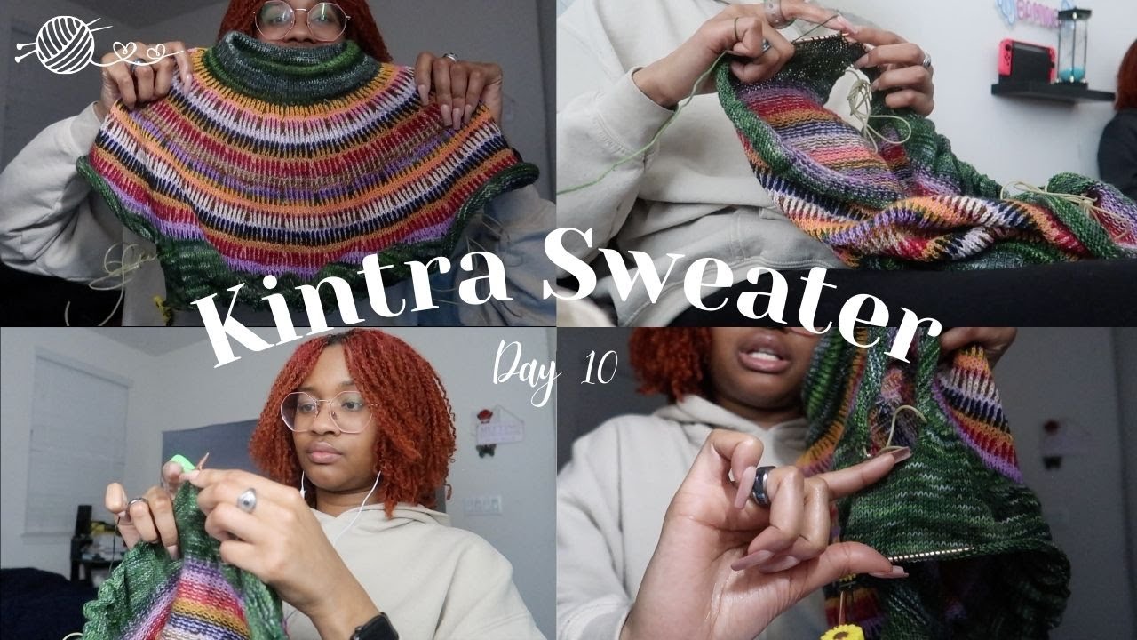 day 10 | starting to knit the body of the kintra sweater | daily vlog