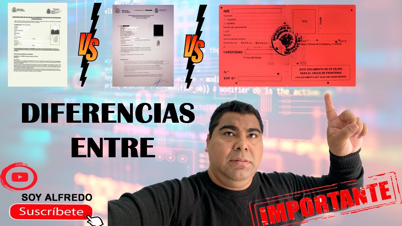 ✅ ¡Alerta! Diferencias entre tarjeta roja, tarjeta blanco y manifiesto de solocitud de Asilo.