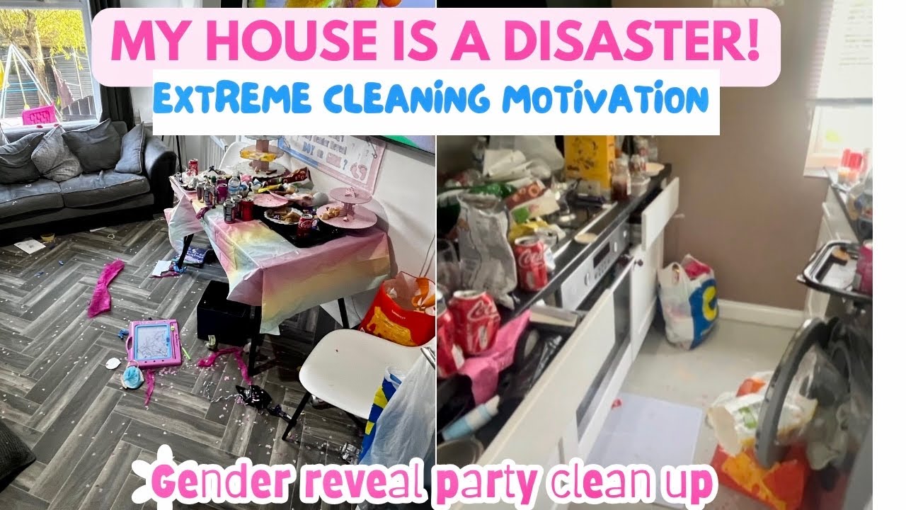 CLEAN UP AFTER A PARTY WITH ME/ CLEAN WITH ME / CLEANING MOTIVATION 