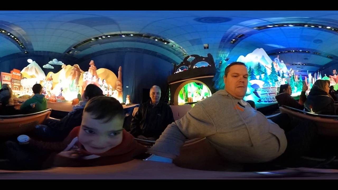 it's a small world in Disneyland Paris March 2016 360 video