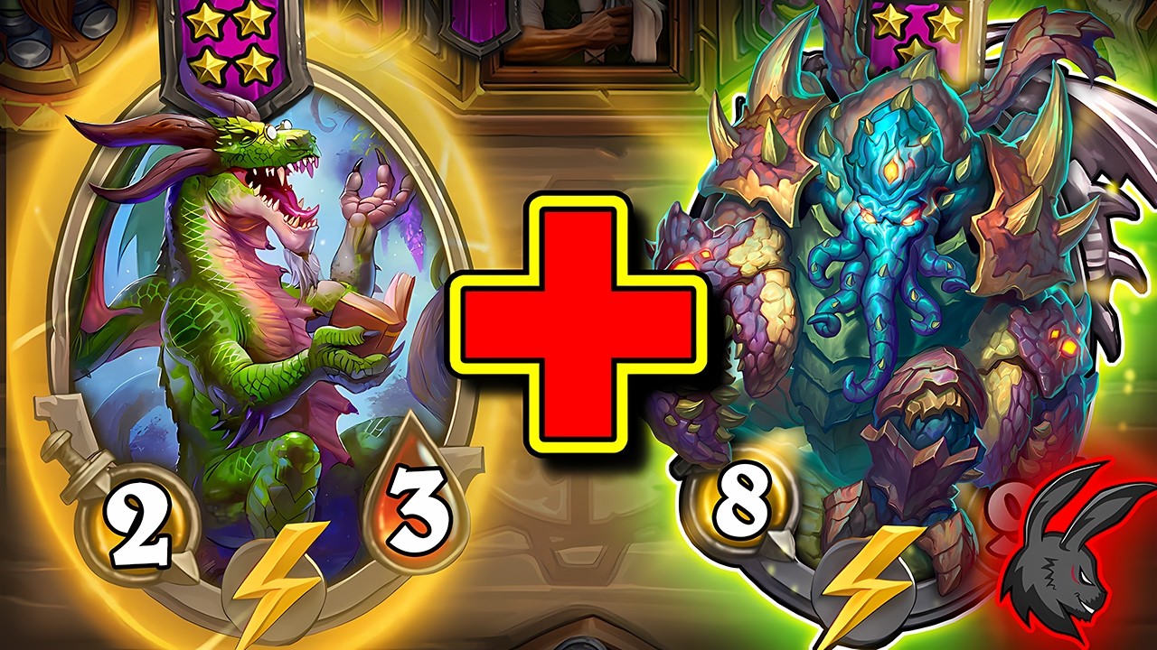 This combo DOUBLES Your Stats Every Turn?! | Hearthstone Battlegrounds