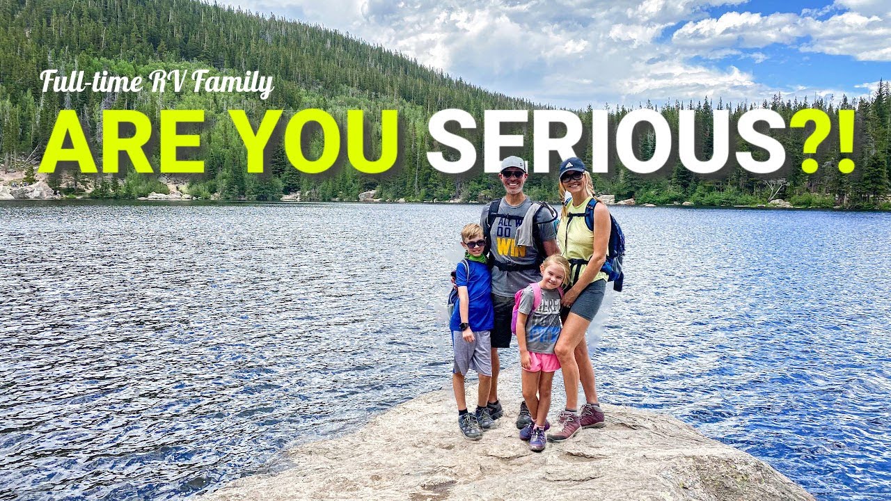 1 DAY in ROCKY MOUNTAIN NATIONAL PARK / BEAR LAKE + ALBERTA FALLS / Full-time RV Family ~ Ep 29