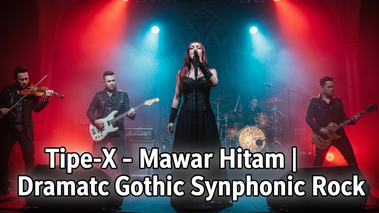 Tipe-X - Mawar Hitam |🎶Dramatic Gothic Symphonic Rock AI Cover