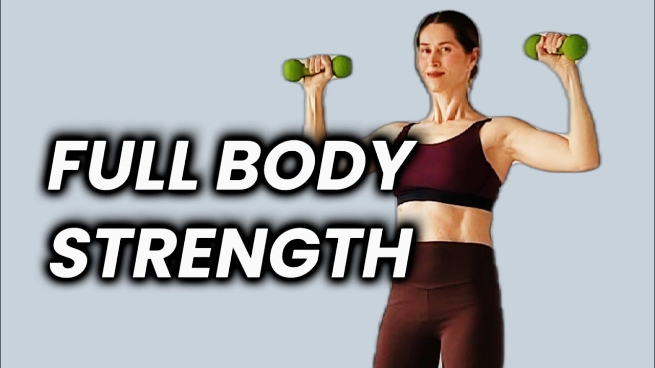 Beginner FULL BODY Standing Strength Workout | Dumbbells | 20-Min | Low Impact 