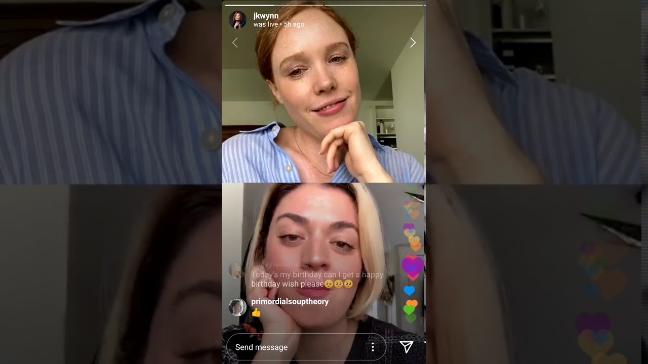 Barrett Wilbert Weed and Jessica Keenan Wynn IG Live 