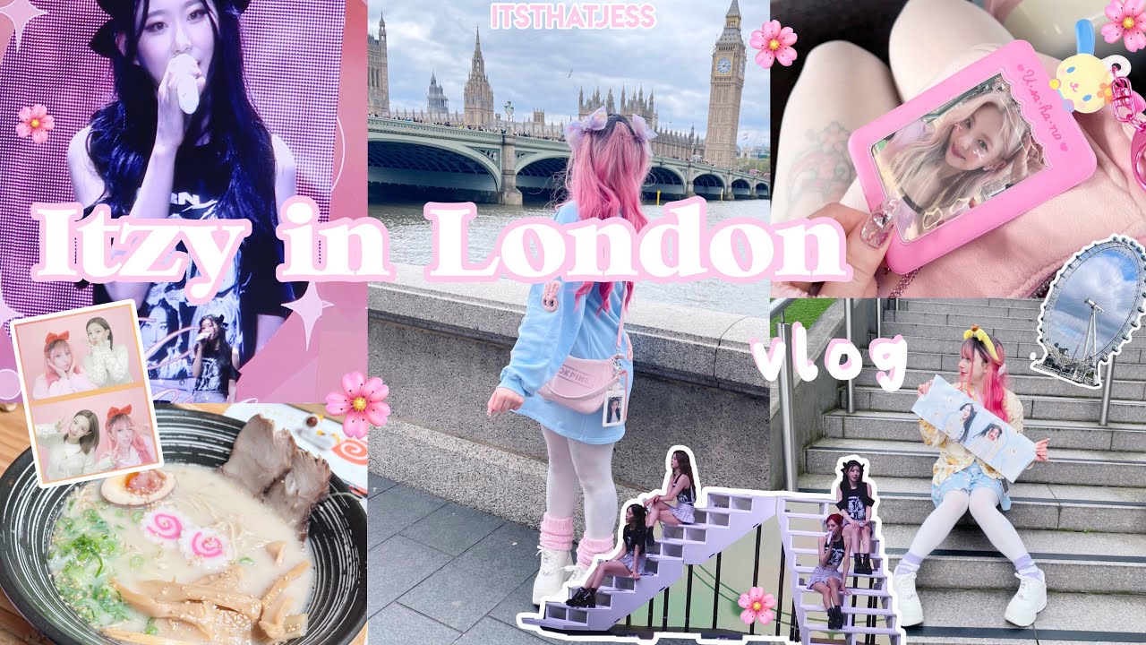 ITZY IN LONDON VLOG ₊˚⊹ ᰔ kpop concert, anime ramen, sanrio shopping, aespa in cinema 🌸