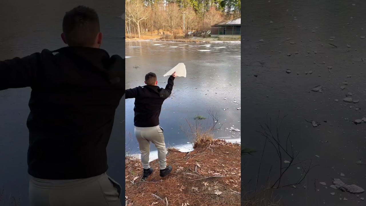 The last throw was SO far!!!! 