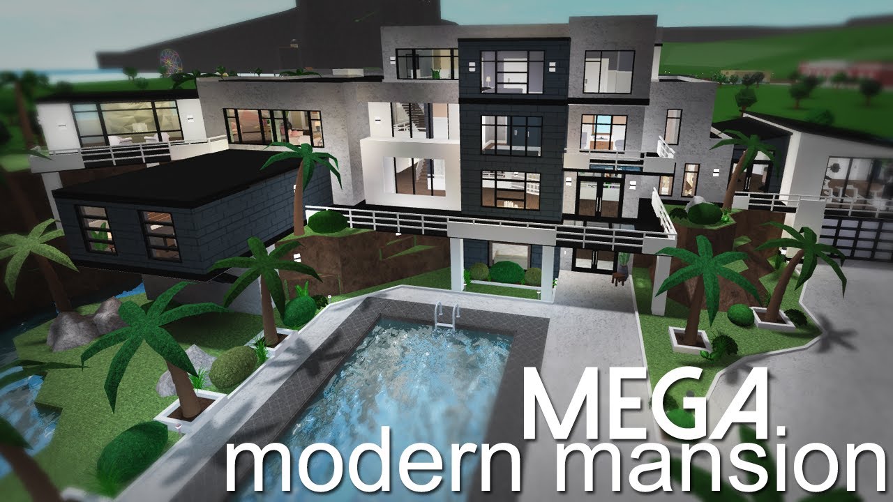 MEGA Modern Mansion | Bloxburg: Speed Build | $650k