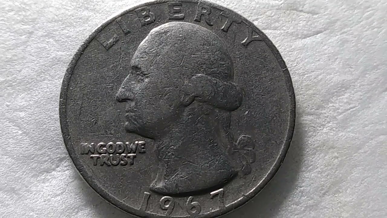 MIRA VALE UNA   FORTUNA. ESTA MONEDA VALIOSA DE 25 CENTAVOS DE 1967 CON UN VALOR DE   8.813 DOLARES
