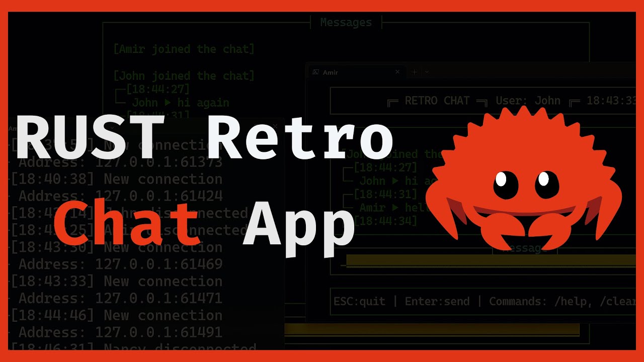 Rust retro chat App – A Custom TUI Chat with Client & Server (Cursive Library)