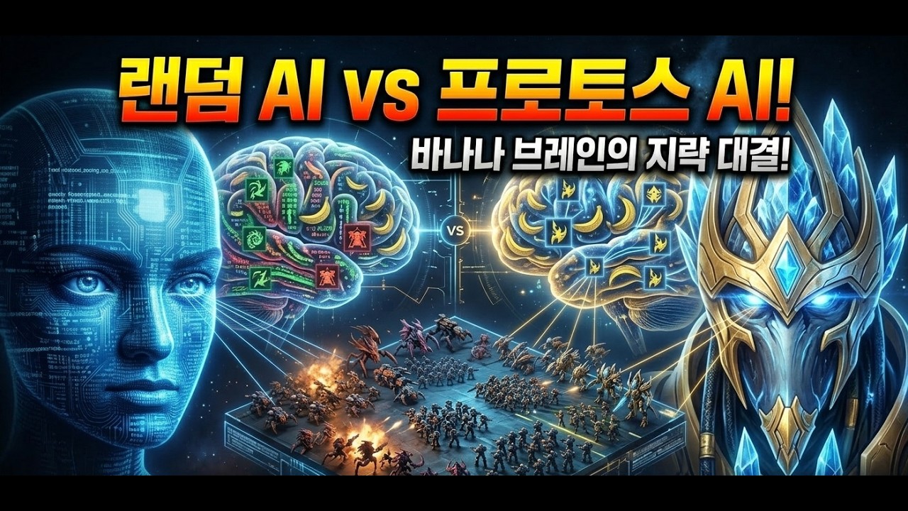 랜덤 바나나 브레인 (R) VS 바나나 브레인 (P) 그리고 상위 AI 박살 바나나 빌드 최적화 :1화