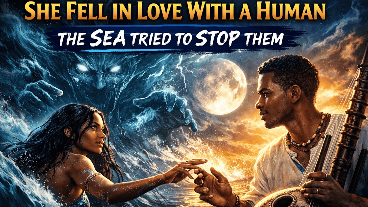 She Fell in Love With a Human — The Sea Tried to Stop Them” #africanstory #africanfolktales