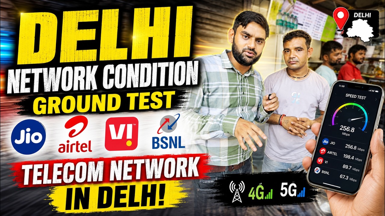 Delhi Telecom Reality Check! Jio vs Airtel vs Vi vs BSNL | Ground Report 2026