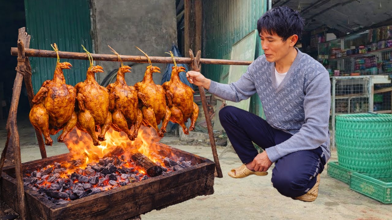 Traditional Roasted Duck Processing to Market | Peaceful Farm Life & Solo Survival