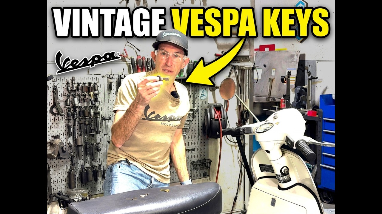 Изготовление дубликатов ключей для винтажного скутера Vespa P200e