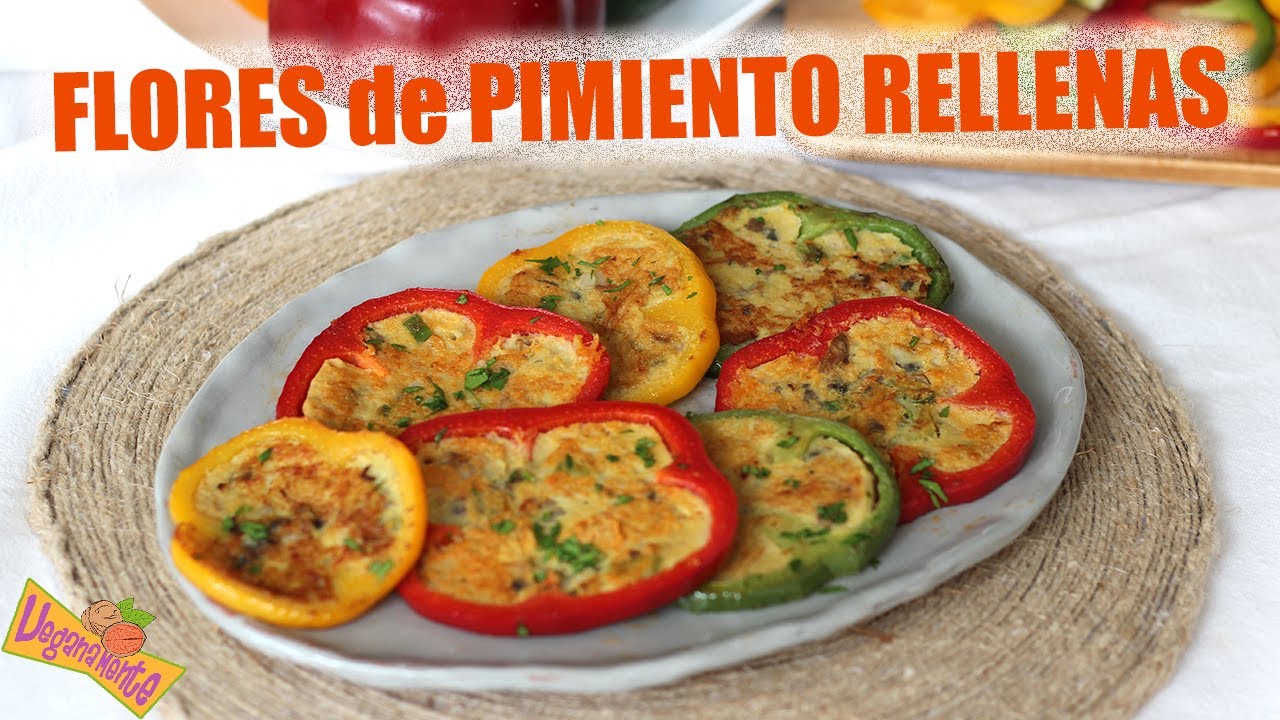 FLORES de PIMIENTO RELLENAS de TORTILLA