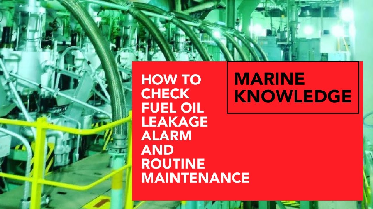 How do they do... How to check fuel oil alarm.. Routine maintenance on alarm chamber...