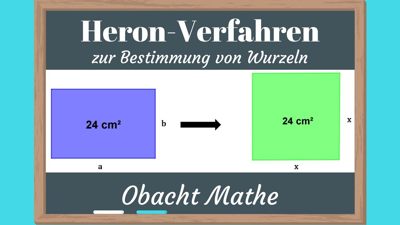 HERON-Verfahren zur Bestimmung von Quadratwurzeln | schnell&einfach erklärt | WURZELN | ObachtMathe