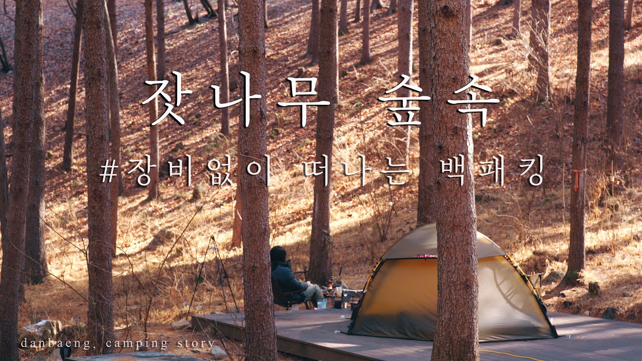 [4K] 잣나무 숲속 l 호명산잣나무캠핑장ㅣ캠핑요리 l 백패킹 l 캠핑장추천ㅣ힐레베르그ㅣ알락 (eng)