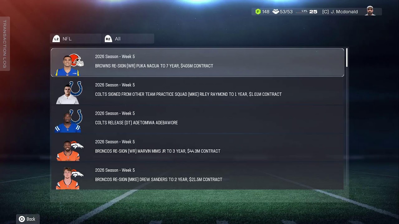 Madden NFL 26 Browns rebuild Season 2 Episode 3 vs week 3 vs Buccaneers 