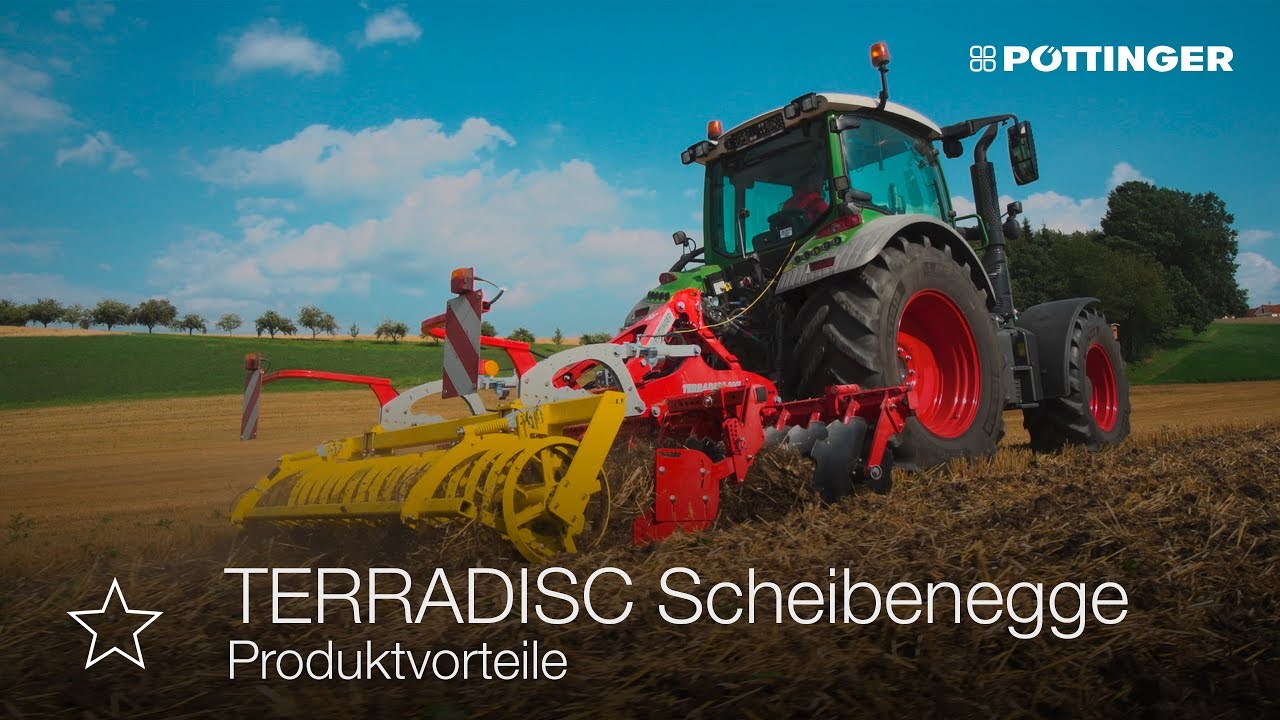PÖTTINGER - beste Durchmischung mit den TERRADISC Scheibeneggen