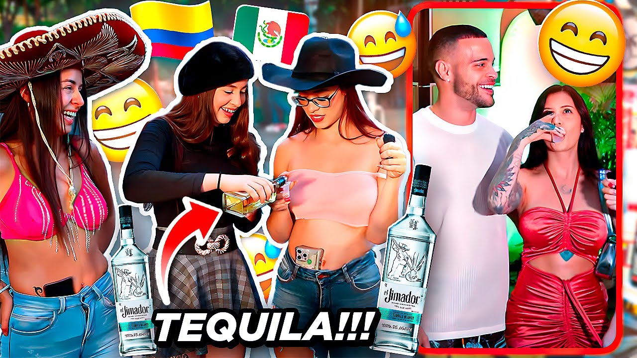 COLOMBIANOS prueban tequila por primera vez// TIENES QUE VERLO!! 😂😂